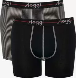 Sloggi Caleçons Boxers Homme Gris / Noir