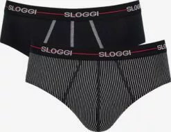 Sloggi Slips Slip Homme Noir / Blanc
