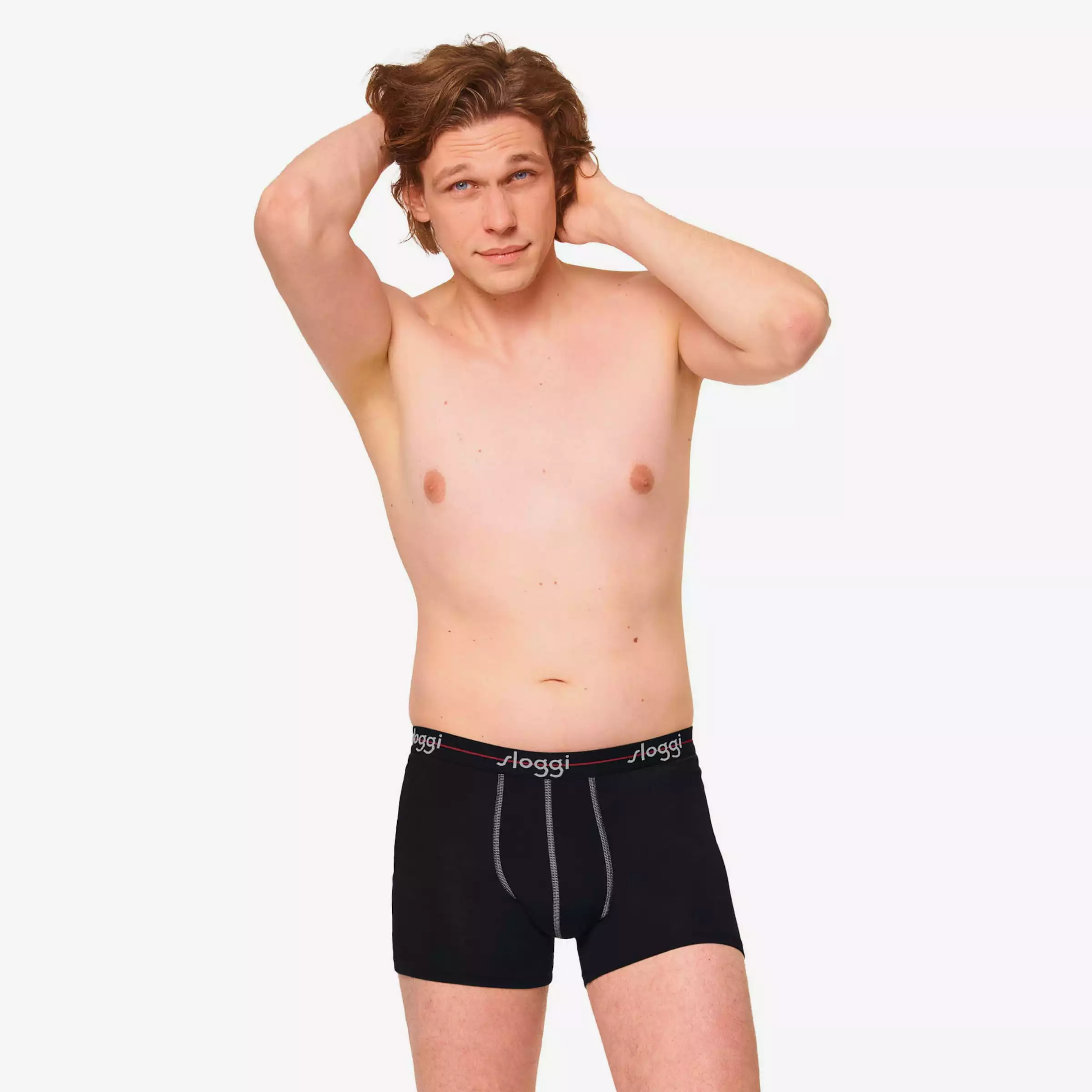 Sloggi Caleçons Boxers Homme Gris / Noir 4 Sloggi Caleçons Boxers Homme Gris / Noir – Image 4