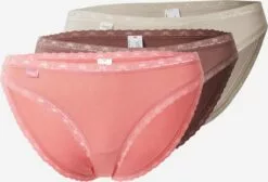 Sloggi Culottes Slip Femme Beige / Marron / Rose