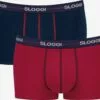 Sloggi Caleçons Boxers Homme Rouge / Noir