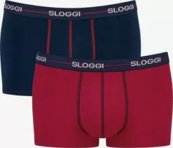 Sloggi Caleçons Boxers Homme Rouge / Noir