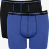 Sloggi Caleçons Boxers Homme Bleu / Noir