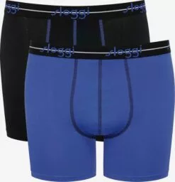 Sloggi Caleçons Boxers Homme Bleu / Noir