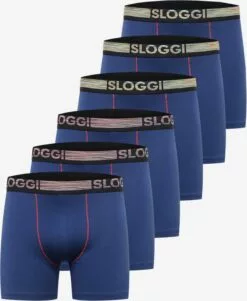 Sloggi Caleçons Boxers Homme Bleu Cobalt