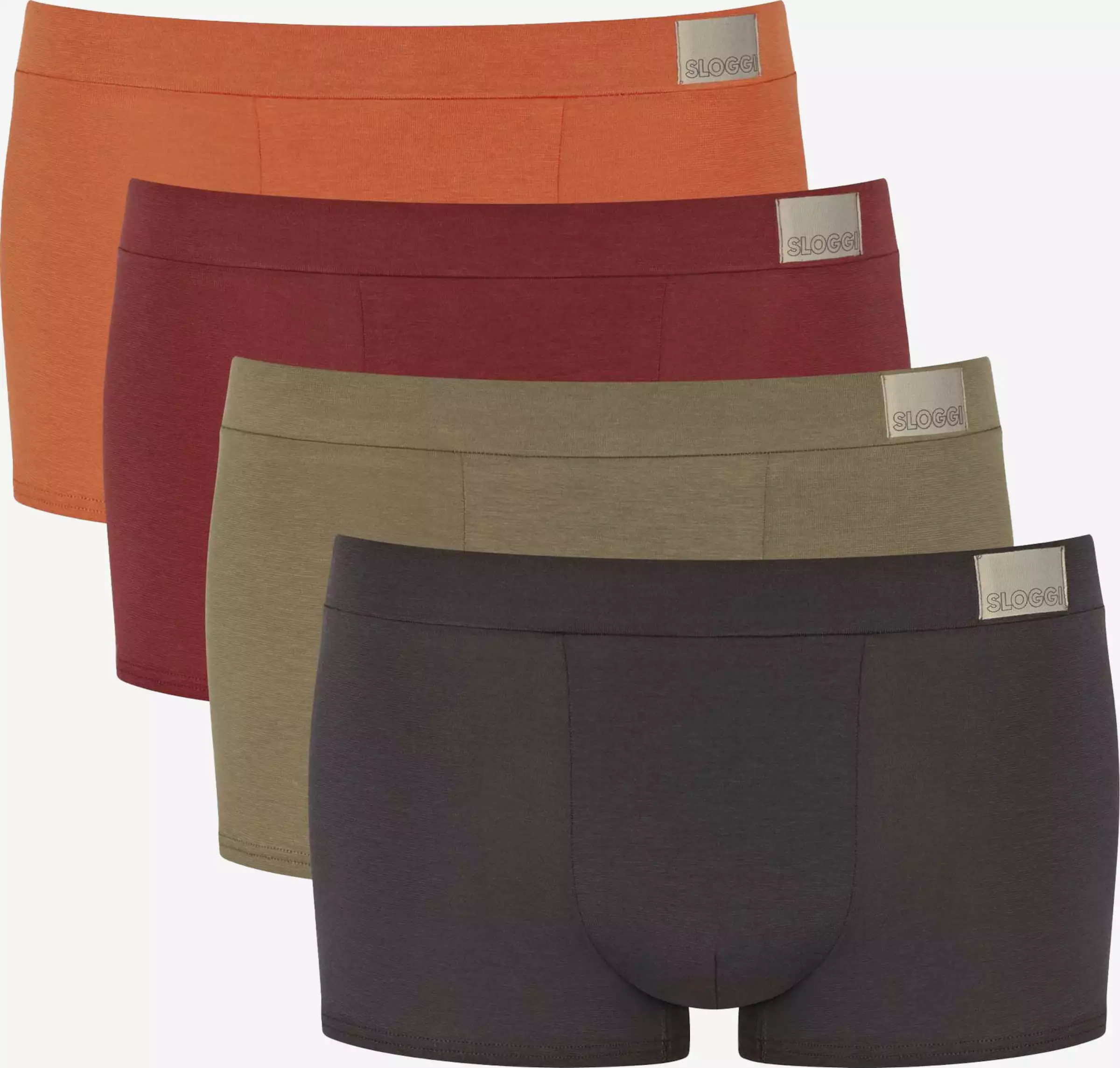 Sloggi Caleçons Boxers Homme Vert Clair / Orange Foncé / Rouge Foncé 1 Sloggi Caleçons Boxers Homme Vert Clair / Orange Foncé / Rouge Foncé