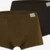 Sloggi Caleçons Boxers Homme Sépia / Brun Foncé