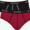 Sloggi Slips Slip Homme Rouge / Noir