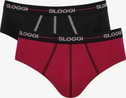Sloggi Slips Slip Homme Rouge / Noir