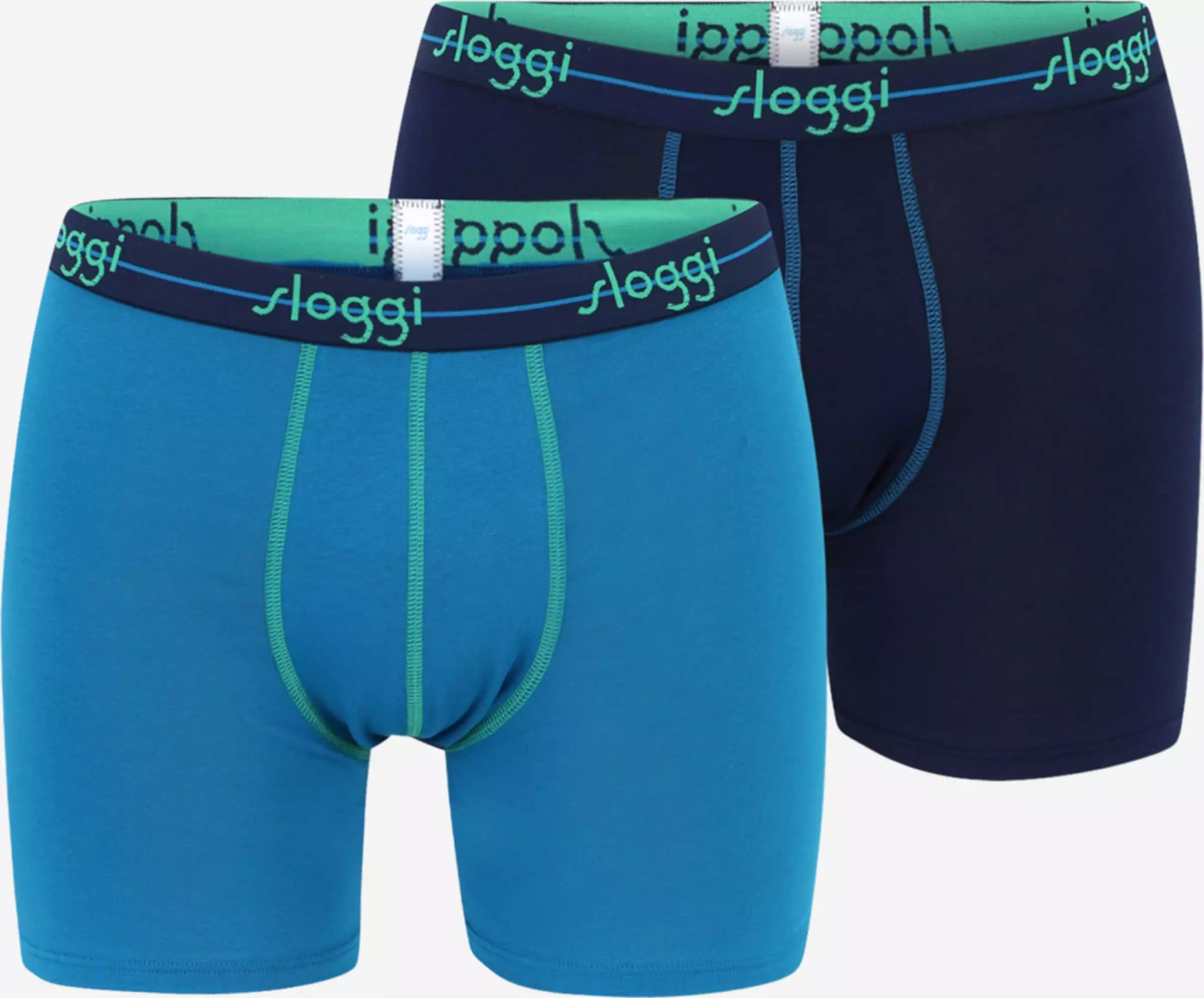 Sloggi Caleçons Boxers Homme Bleu Marine / Bleu Ciel 1 Sloggi Caleçons Boxers Homme Bleu Marine / Bleu Ciel