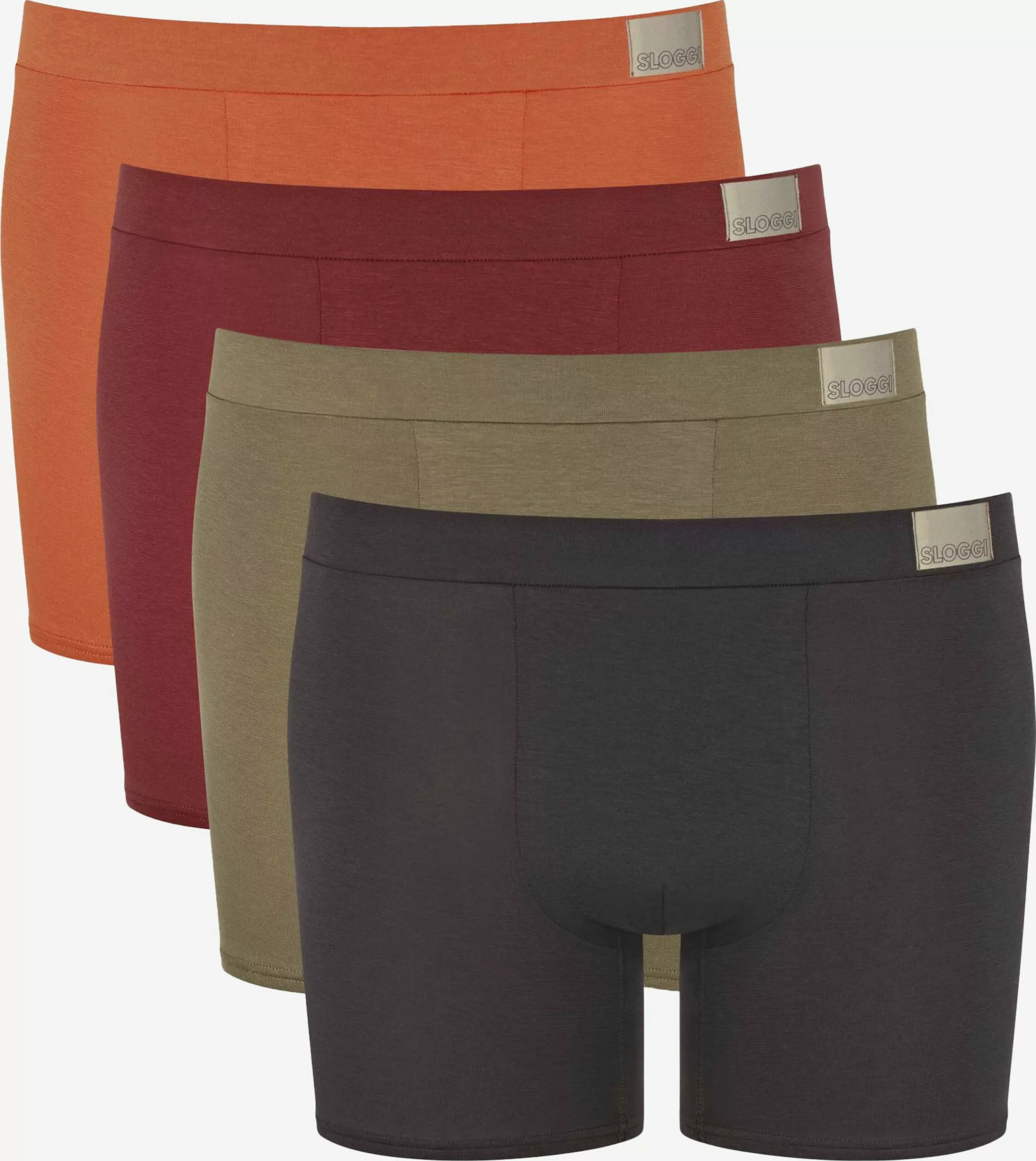 Sloggi Caleçons Boxers Homme Rouille / Ocre / Umbra / Moka 1 Sloggi Caleçons Boxers Homme Rouille / Ocre / Umbra / Moka