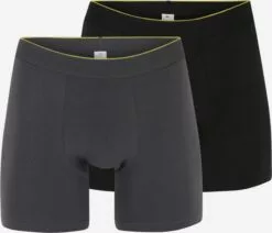 Sloggi Caleçons Boxers EVER Homme Gris Fumé / Gris Foncé / Noir