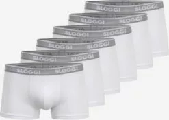 Sloggi Caleçons Regular Boxers Hipster Homme Blanc Cassé